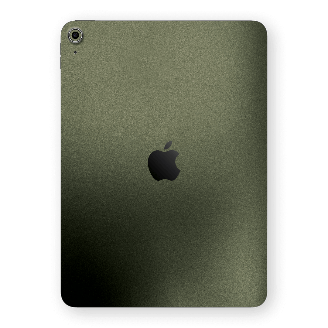 iPad 11 (A16) Military Green Metallic Skin Wrap Sticker Decal Cover Protector by QSKINZ | qskinz.com