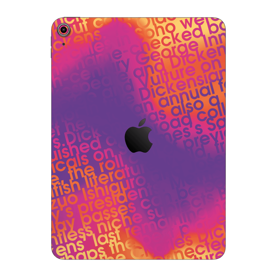 iPad 11 (A16) Print Printed Custom SIGNATURE Inferno Swirl Gradient Skin Wrap Sticker Decal Cover Protector by QSKINZ | QSKINZ.COM