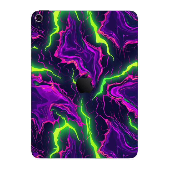 iPad 11 (A16) Print Printed Custom SIGNATURE Twisterra Twist Neon Purple Yellow Green Anime Skin Wrap Sticker Decal Cover Protector by QSKINZ | QSKINZ.COM