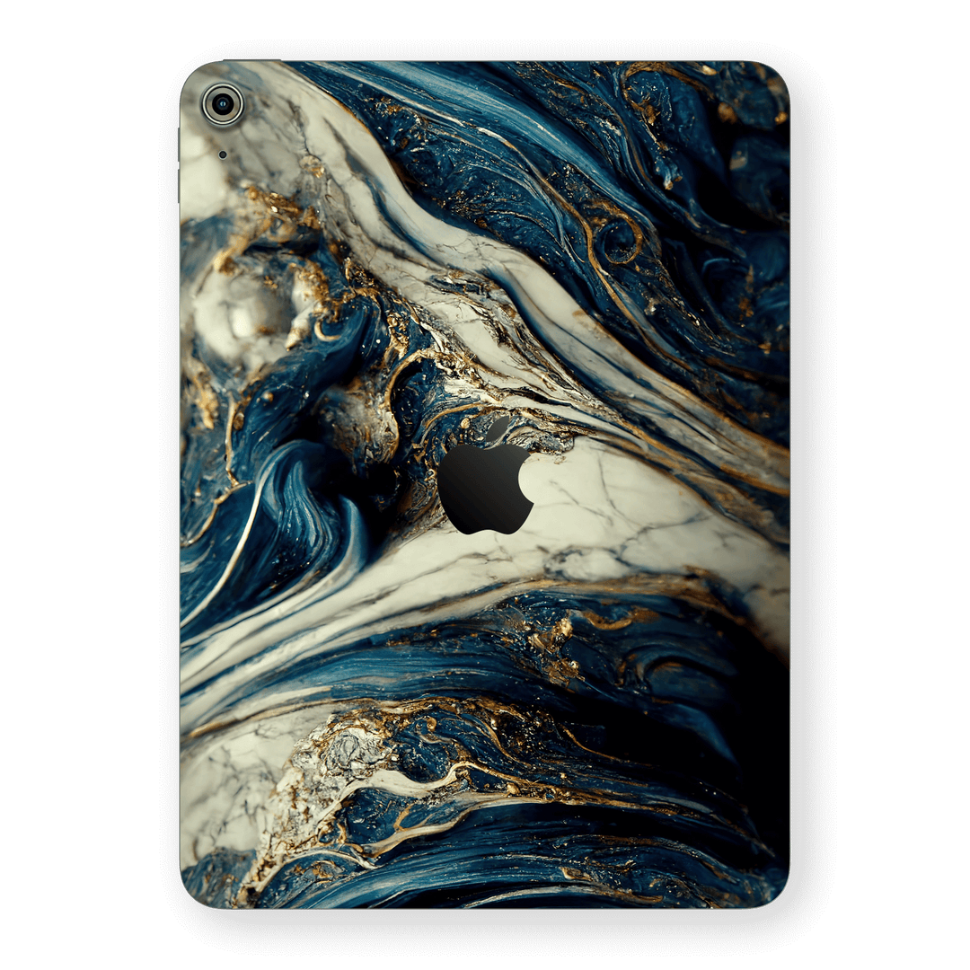 iPad 11 (A16) Printed Custom SIGNATURE Agate Geode Naia Ocean Blue Stone Skin Wrap Sticker Decal Cover Protector by QSKINZ | qskinz.com