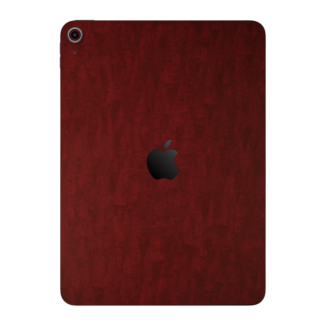iPad 11 (A16) Scarlet Red Wood Wooden Satin Skin Wrap Sticker Decal Cover Protector by QSKINZ | qskinz.com