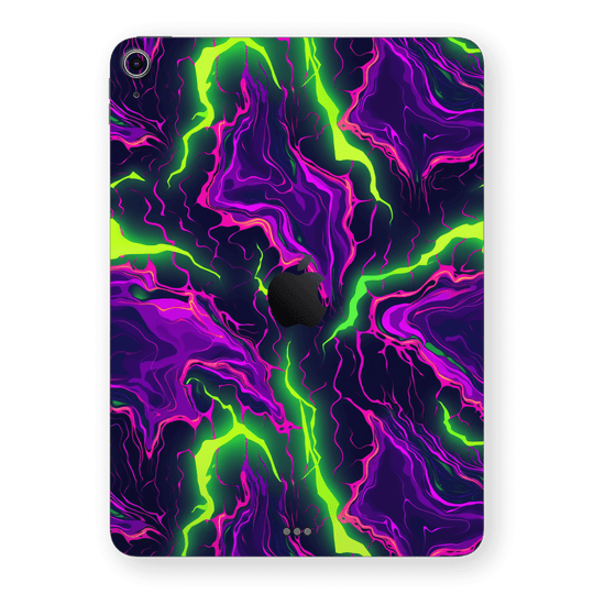 iPad Air 13” (M3) Print Printed Custom SIGNATURE Twisterra Twist Neon Purple Yellow Green Anime Skin Wrap Sticker Decal Cover Protector by QSKINZ | QSKINZ.COM