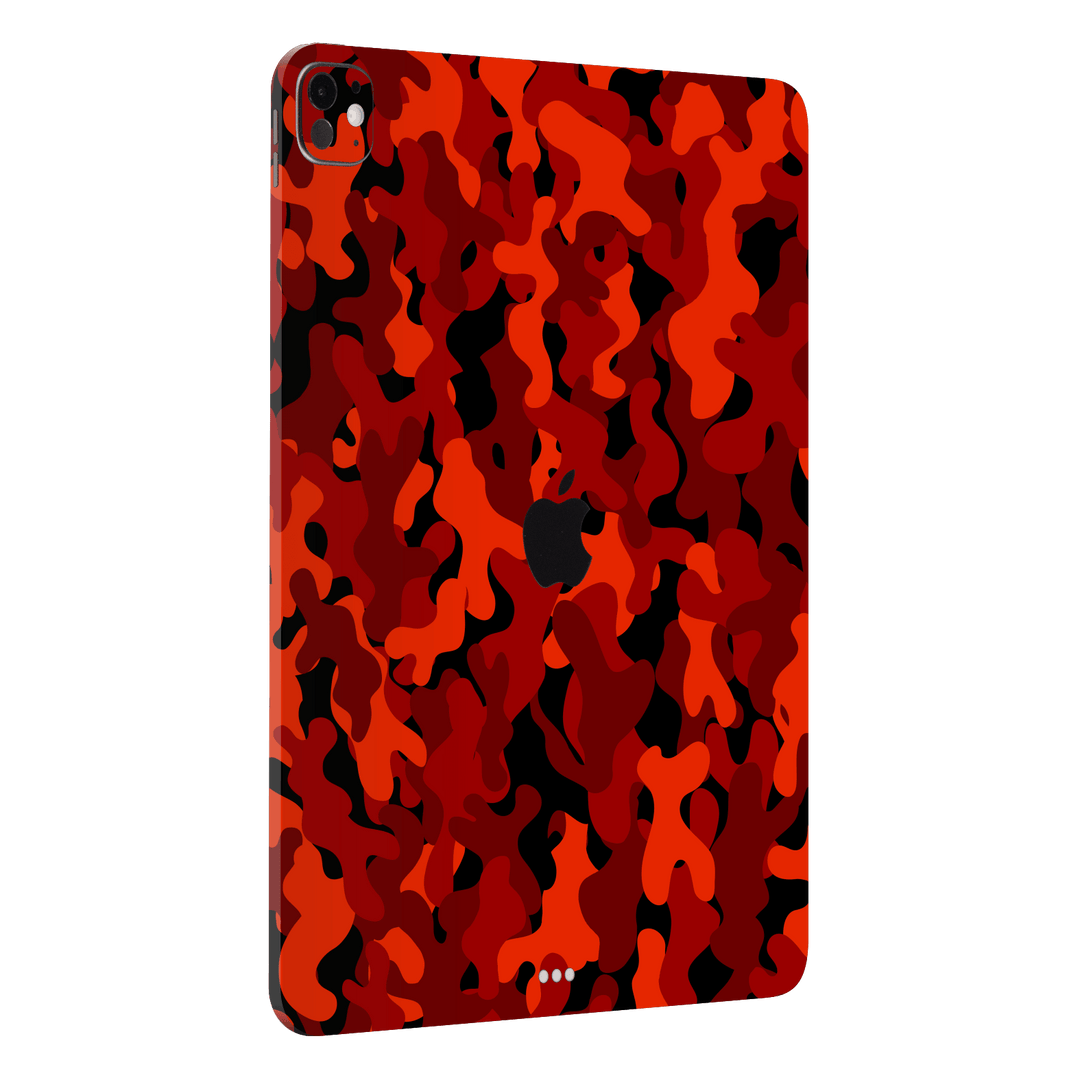 iPad Pro 11” (M4, 2024) Print Printed Custom SIGNATURE Fire Red Camo Camouflage Skin Wrap Sticker Decal Cover Protector by QSKINZ | QSKINZ.COM