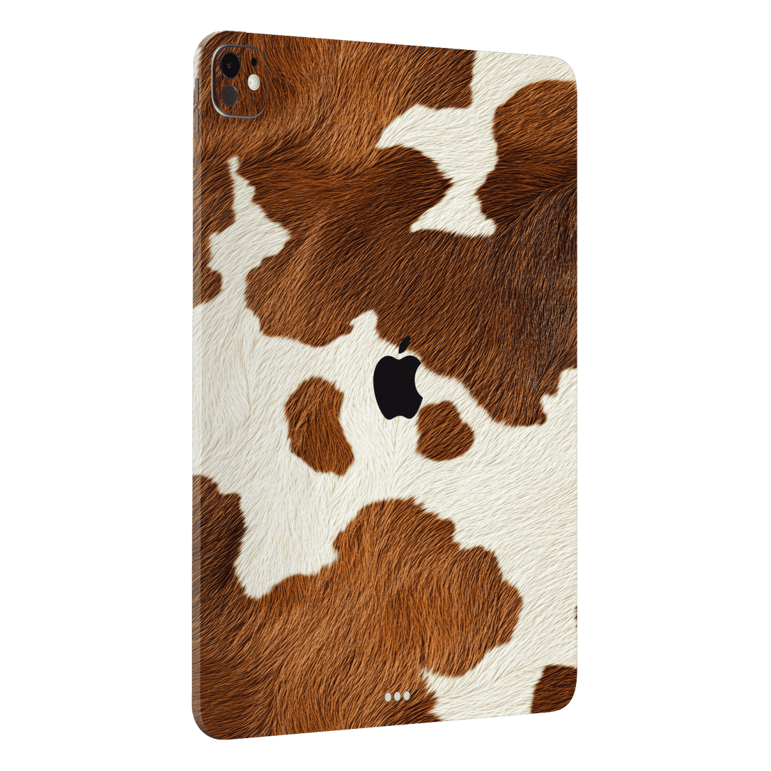 iPad Pro 11” (M4, 2024) Print Printed Custom SIGNATURE MOO Cow Print Cowhide Skin Wrap Sticker Decal Cover Protector by QSKINZ | QSKINZ.COM