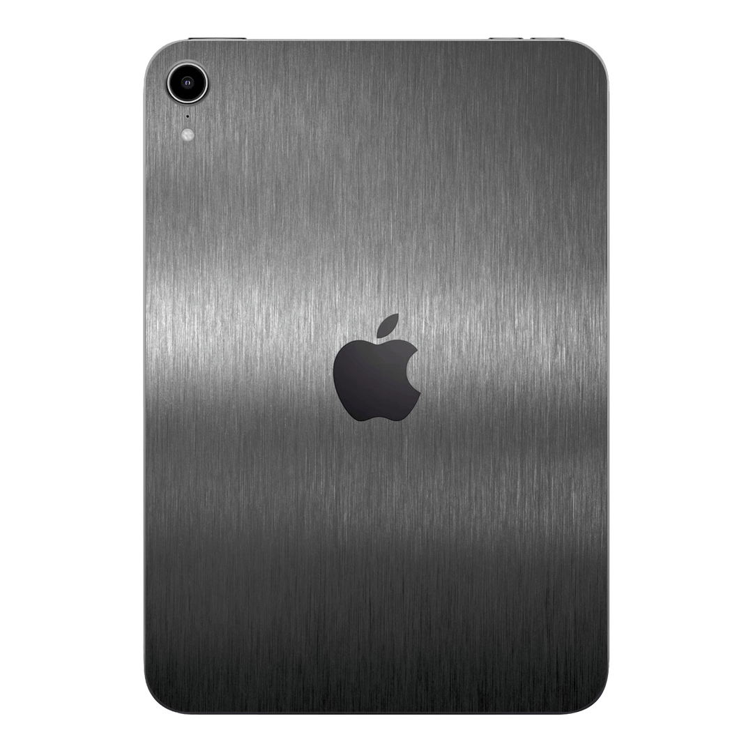 iPad mini 7 (2024, A17 Pro) Brushed Metal Titanium Metallic Skin Wrap Sticker Decal Cover Protector by QSKINZ | qskinz.com