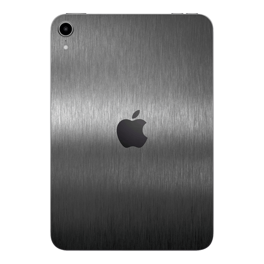 iPad mini 7 (2024, A17 Pro) Brushed Metal Titanium Metallic Skin Wrap Sticker Decal Cover Protector by QSKINZ | qskinz.com