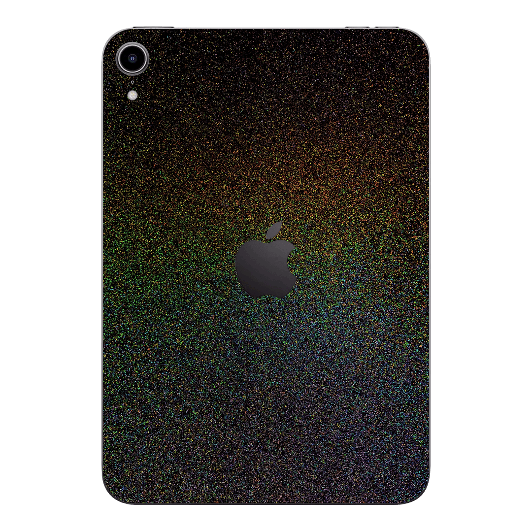 iPad mini 7 (2024, A17 Pro) GALAXY Galactic Black Milky Way Rainbow Sparkling Metallic Gloss Finish Skin Wrap Sticker Decal Cover Protector by QSKINZ | qskinz.com