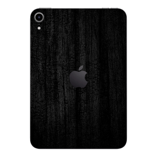 iPad mini 7 (2024, A17 Pro) Luxuria Black Charcoal Black Dragon Coal Stone 3D Textured Skin Wrap Sticker Decal Cover Protector by QSKINZ | qskinz.com