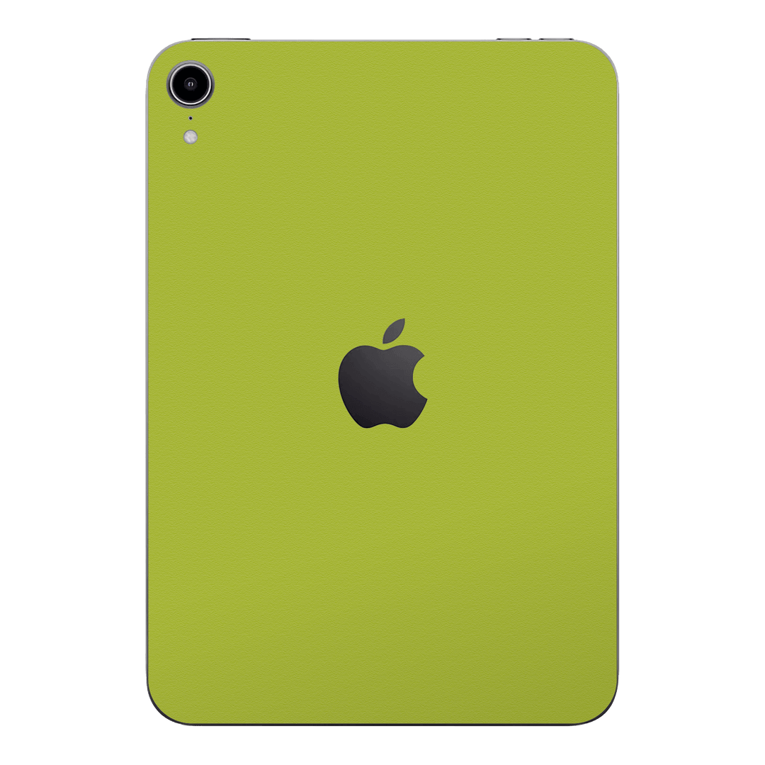 iPad mini 7 (2024, A17 Pro) Luxuria Lime Green Matt 3D Textured Skin Wrap Sticker Decal Cover Protector by QSKINZ | qskinz.com