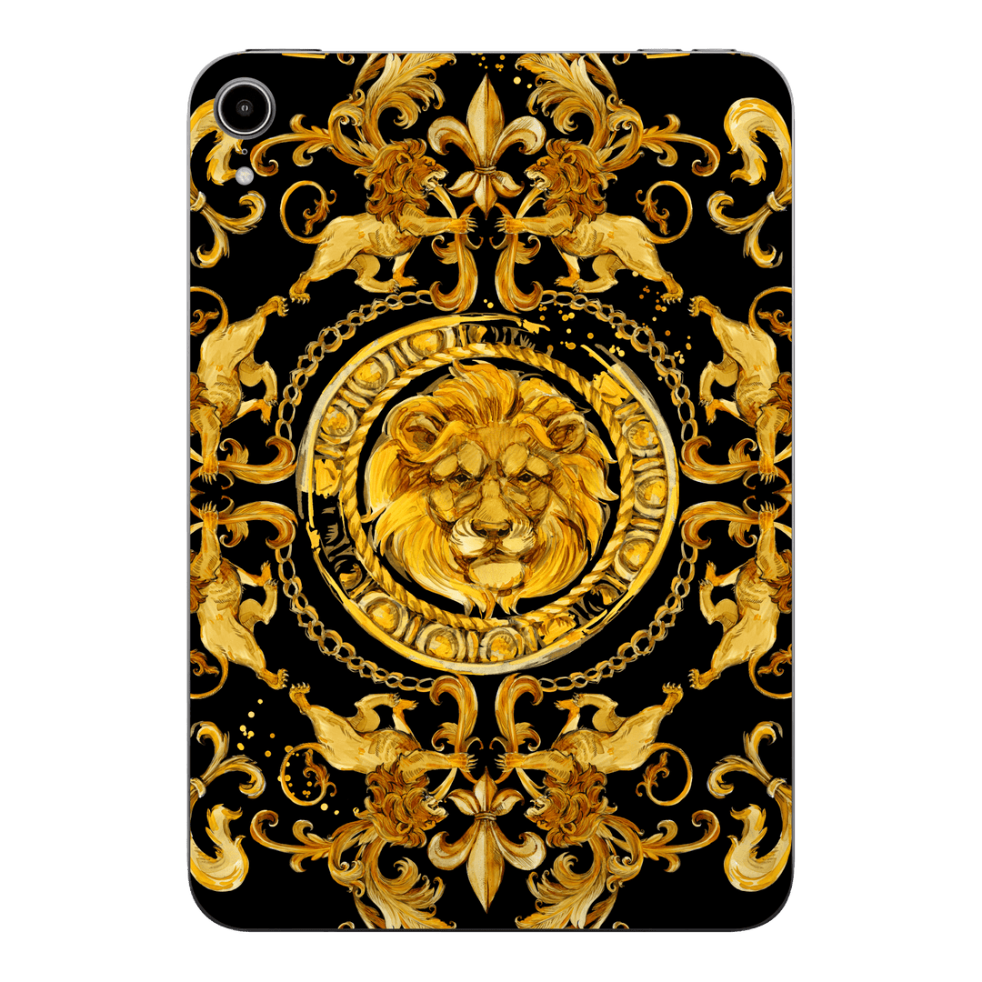 iPad mini 7 (2024, A17 Pro) Print Printed Custom SIGNATURE Baroque Gold Ornaments Skin Wrap Sticker Decal Cover Protector by QSKINZ | qskinz.com