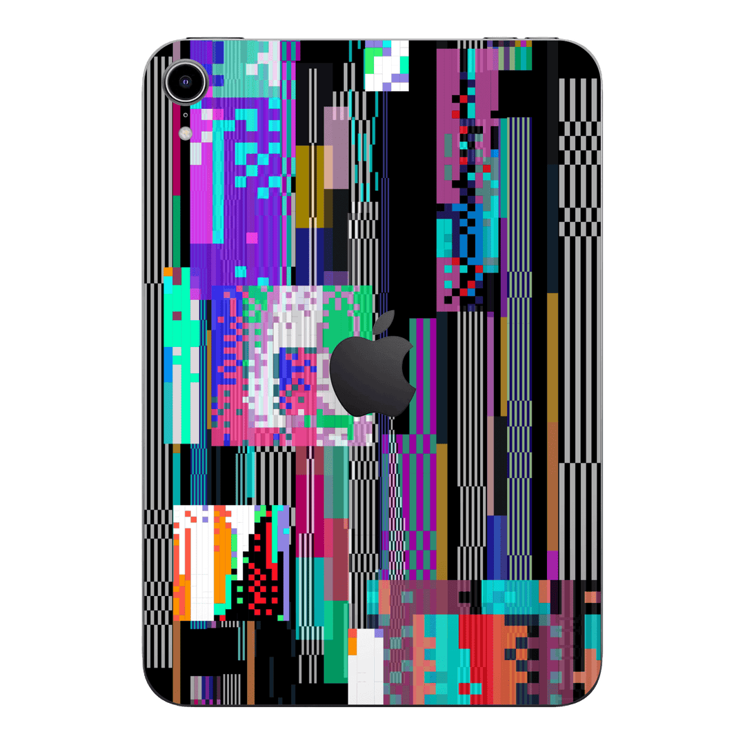 iPad mini 7 (2024, A17 Pro) Print Printed Custom SIGNATURE Glitchscape Glitch No Signal Colours Skin Wrap Sticker Decal Cover Protector by QSKINZ | QSKINZ.COM