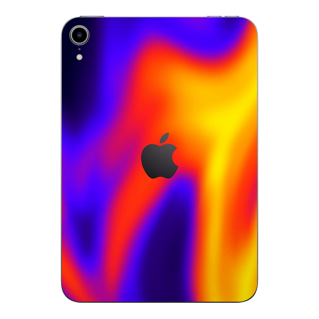 iPad mini 7 (2024, A17 Pro) Print Printed Custom SIGNATURE Infrablaze Infrared Thermal Neon Skin Wrap Sticker Decal Cover Protector by QSKINZ | QSKINZ.COM