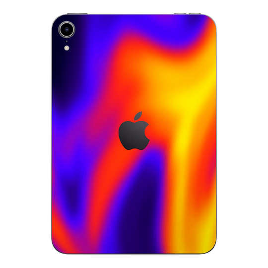 iPad mini 7 (2024, A17 Pro) Print Printed Custom SIGNATURE Infrablaze Infrared Thermal Neon Skin Wrap Sticker Decal Cover Protector by QSKINZ | QSKINZ.COM