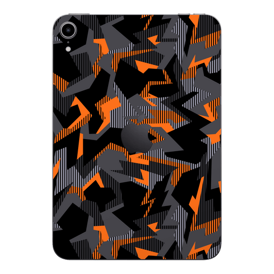 iPad mini 7 (2024, A17 Pro) Print Printed Custom SIGNATURE Sharp-Edged Orange Camo Camouflage Skin Wrap Sticker Decal Cover Protector by QSKINZ | qskinz.com