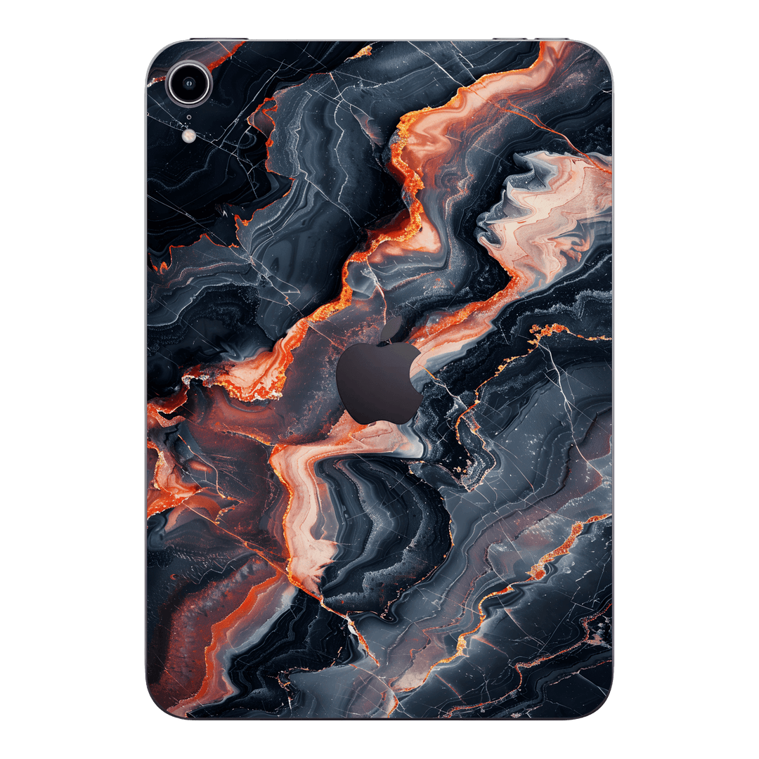 iPad mini 7 (2024, A17 Pro) Print Printed Custom SIGNATURE Terra Noir Stone Marble Skin Wrap Sticker Decal Cover Protector by QSKINZ | QSKINZ.COM