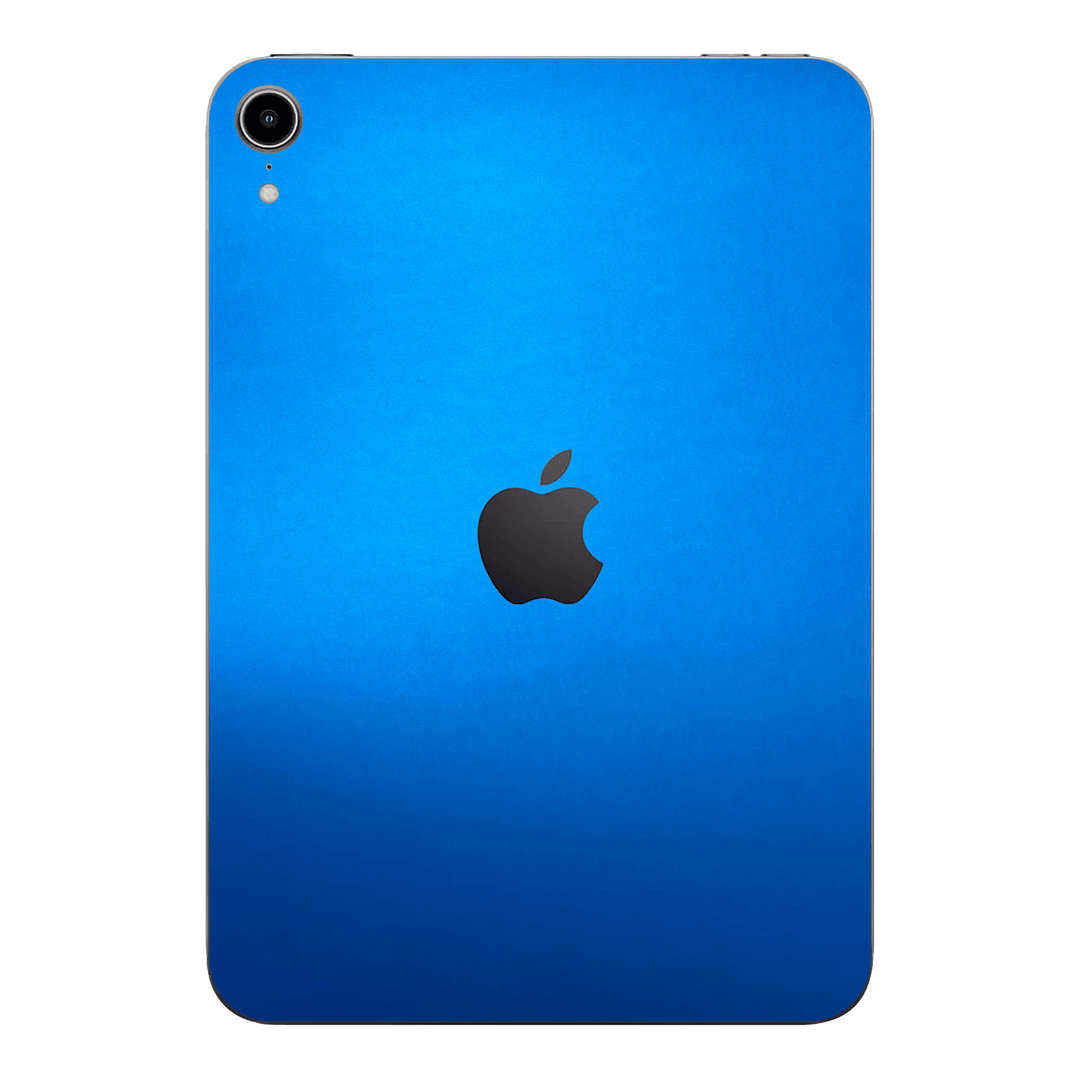 iPad mini 7 (2024, A17 Pro) Satin Blue Metallic Matt Matte Skin Wrap Sticker Decal Cover Protector by QSKINZ | qskinz.com