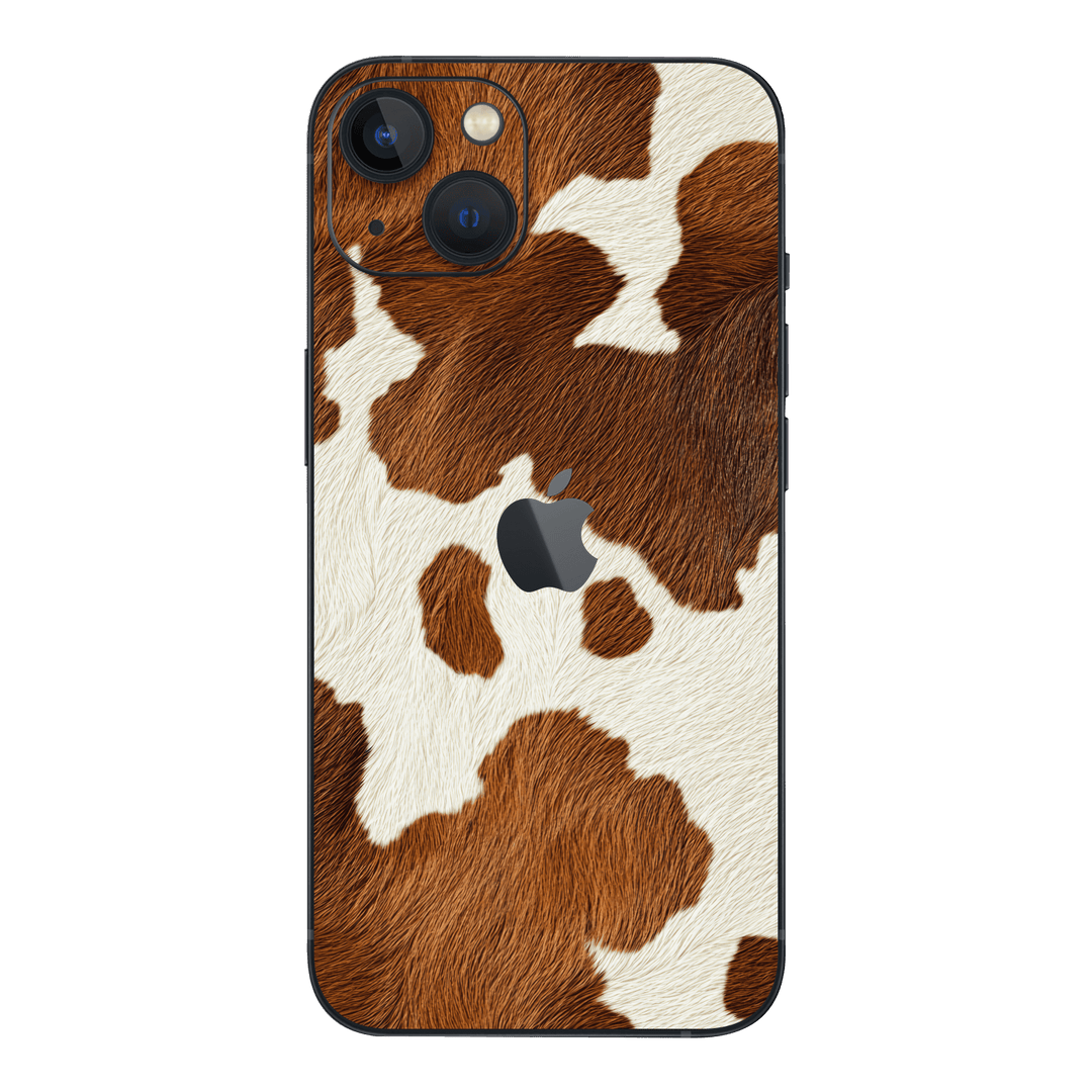 iPhone 13 MINI Print Printed Custom SIGNATURE MOO Cow Print Cowhide Skin Wrap Sticker Decal Cover Protector by QSKINZ | QSKINZ.COM