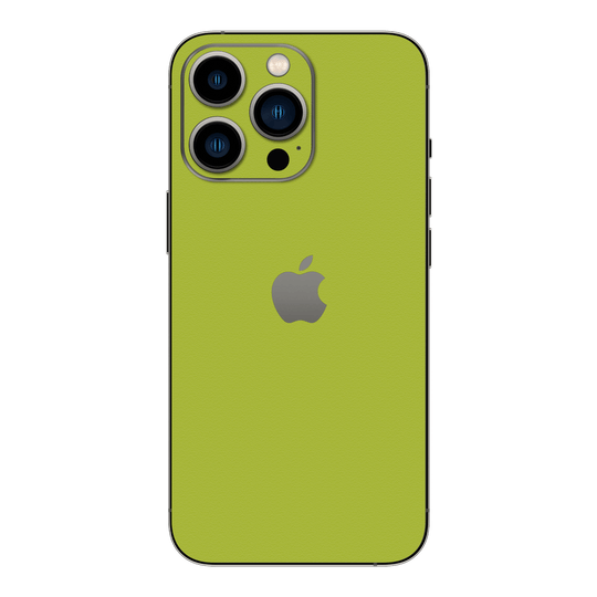 iPhone 13 PRO Luxuria Lime Green Matt 3D Textured Skin Wrap Sticker Decal Cover Protector by QSKINZ | qskinz.com