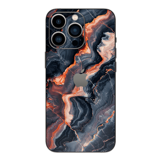 iPhone 13 PRO Print Printed Custom SIGNATURE Terra Noir Stone Marble Skin Wrap Sticker Decal Cover Protector by QSKINZ | QSKINZ.COM