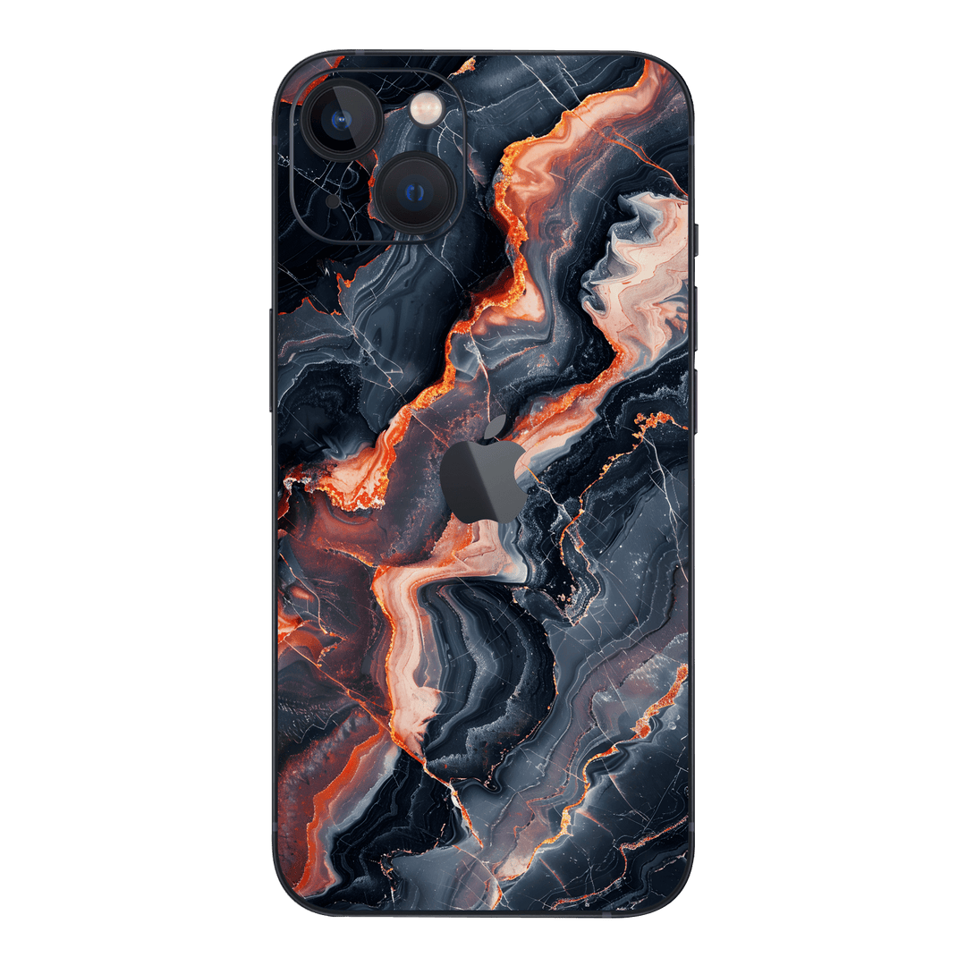 iPhone 13 Print Printed Custom SIGNATURE Terra Noir Stone Marble Skin Wrap Sticker Decal Cover Protector by QSKINZ | QSKINZ.COM