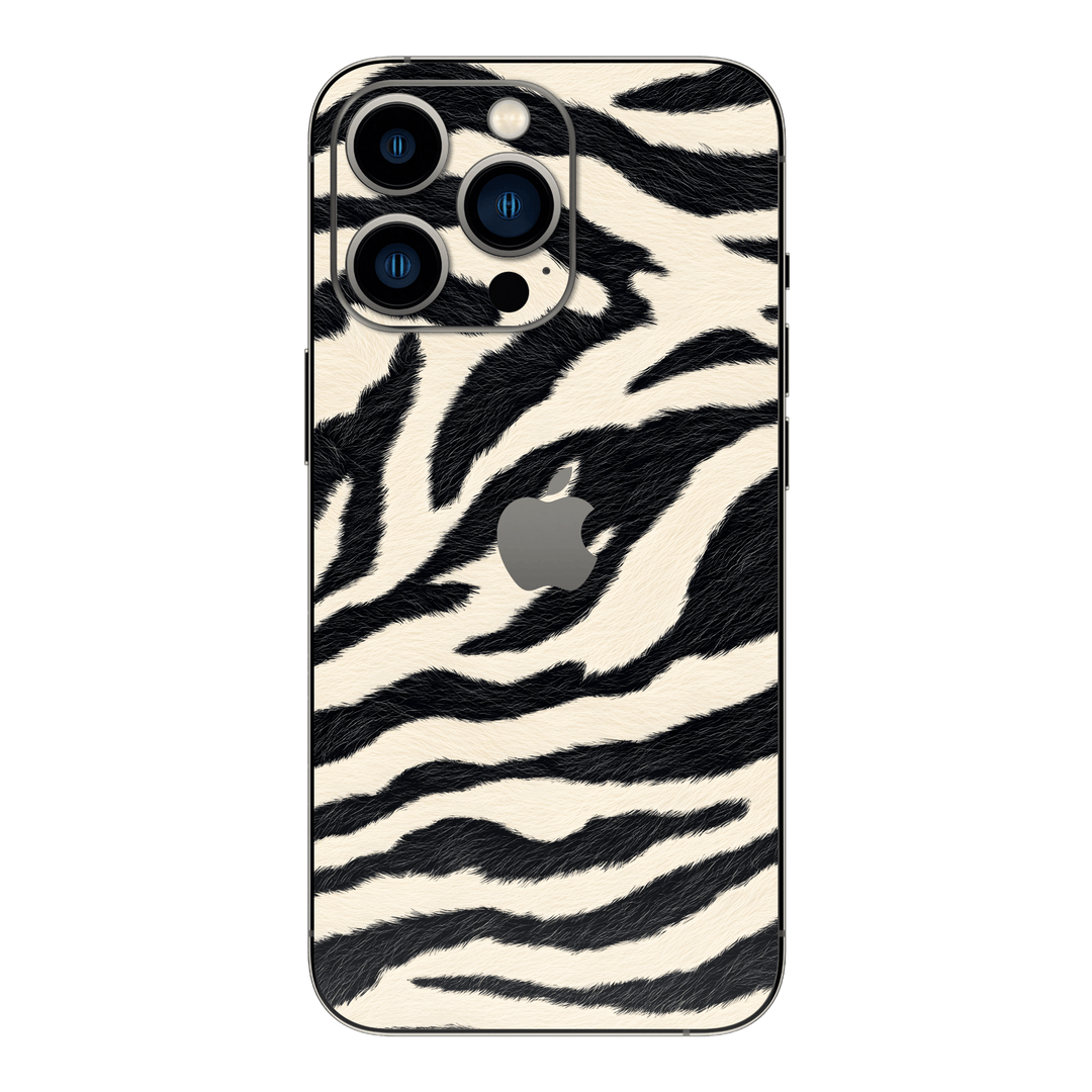 iPhone 13 Pro MAX Print Printed Custom SIGNATURE Zebré Royale Zebra Print Skin Wrap Sticker Decal Cover Protector by QSKINZ | QSKINZ.COM