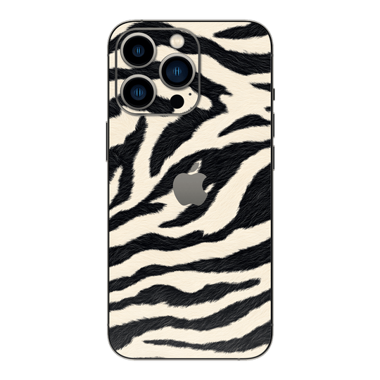 iPhone 13 Pro MAX Print Printed Custom SIGNATURE Zebré Royale Zebra Print Skin Wrap Sticker Decal Cover Protector by QSKINZ | QSKINZ.COM