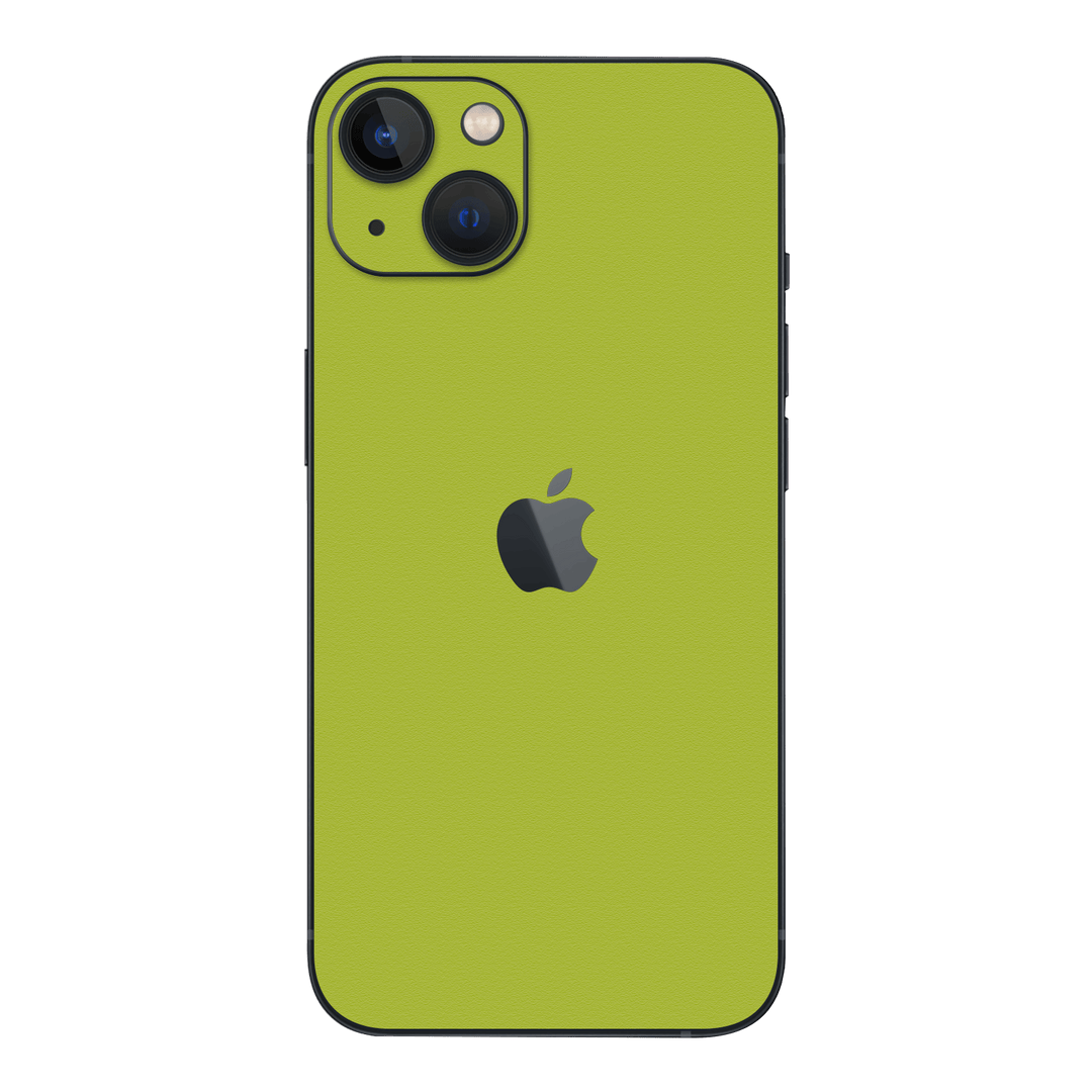 iPhone 14 Luxuria Lime Green Matt 3D Textured Skin Wrap Sticker Decal Cover Protector by QSKINZ | qskinz.com