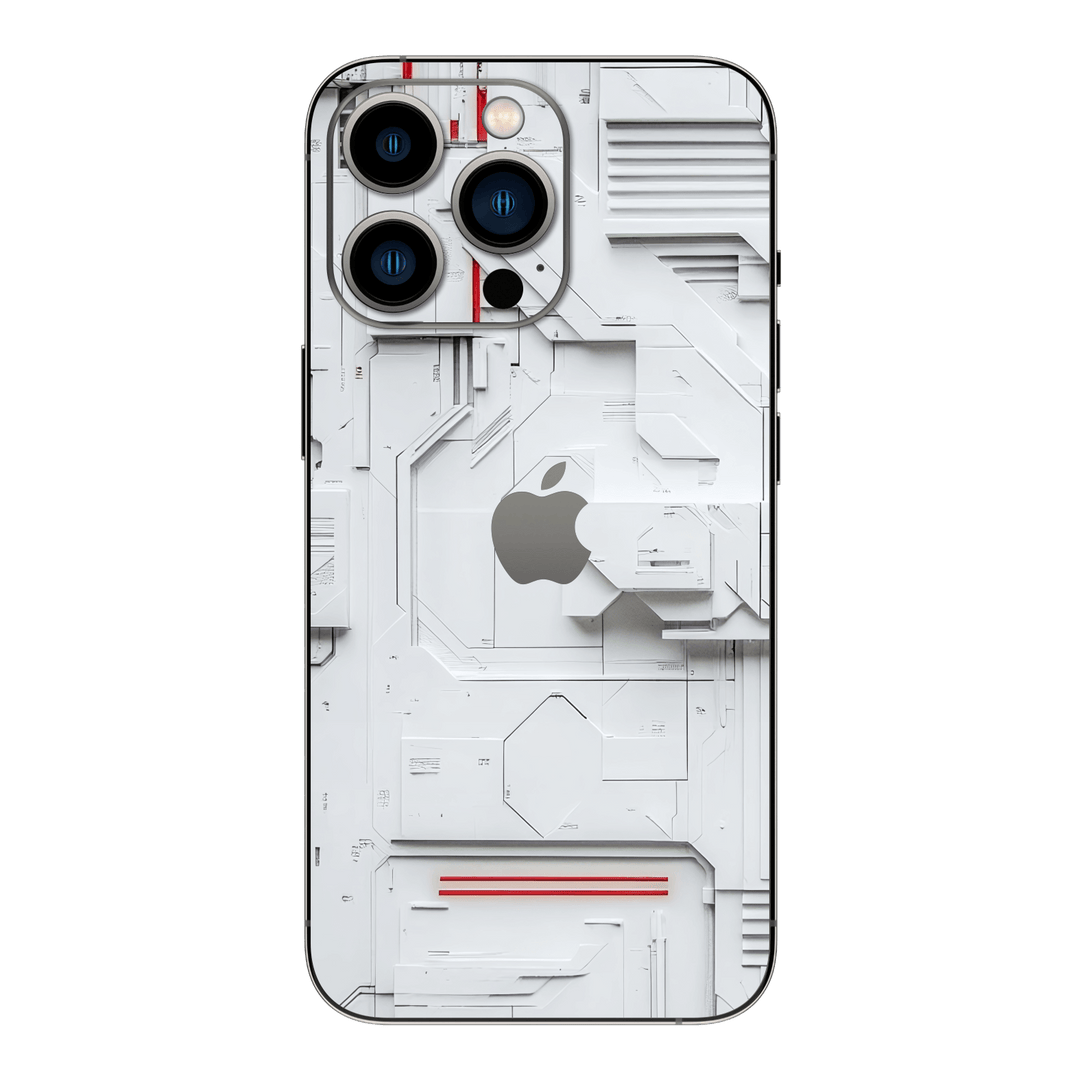 iPhone 14 PRO Print Printed Custom SIGNATURE Interstellar White Spaceship Skin Wrap Sticker Decal Cover Protector by QSKINZ | QSKINZ.COM