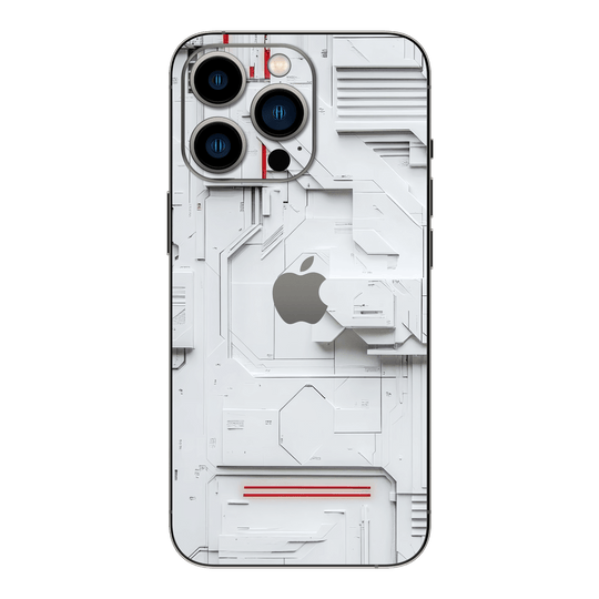 iPhone 14 PRO Print Printed Custom SIGNATURE Interstellar White Spaceship Skin Wrap Sticker Decal Cover Protector by QSKINZ | QSKINZ.COM