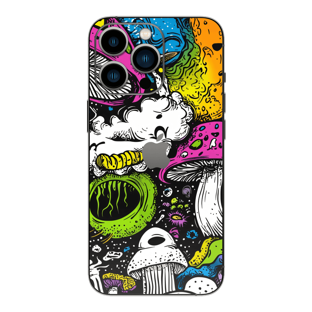 iPhone 15 PRO Custom Printed SIGNATURE “Cartoon Bloom” Art Painting Skin Wrap Sticker Decal Cover Protector by QSKINZ | QSKINZ.COM