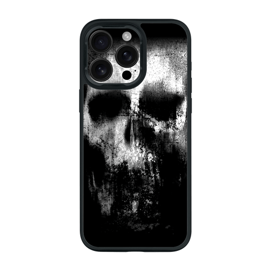 iPhone 15 PRO Qcaze Print Printed Custom SIGNATURE Horror Black & White SKULL Case by QSKINZ | qskinz.com