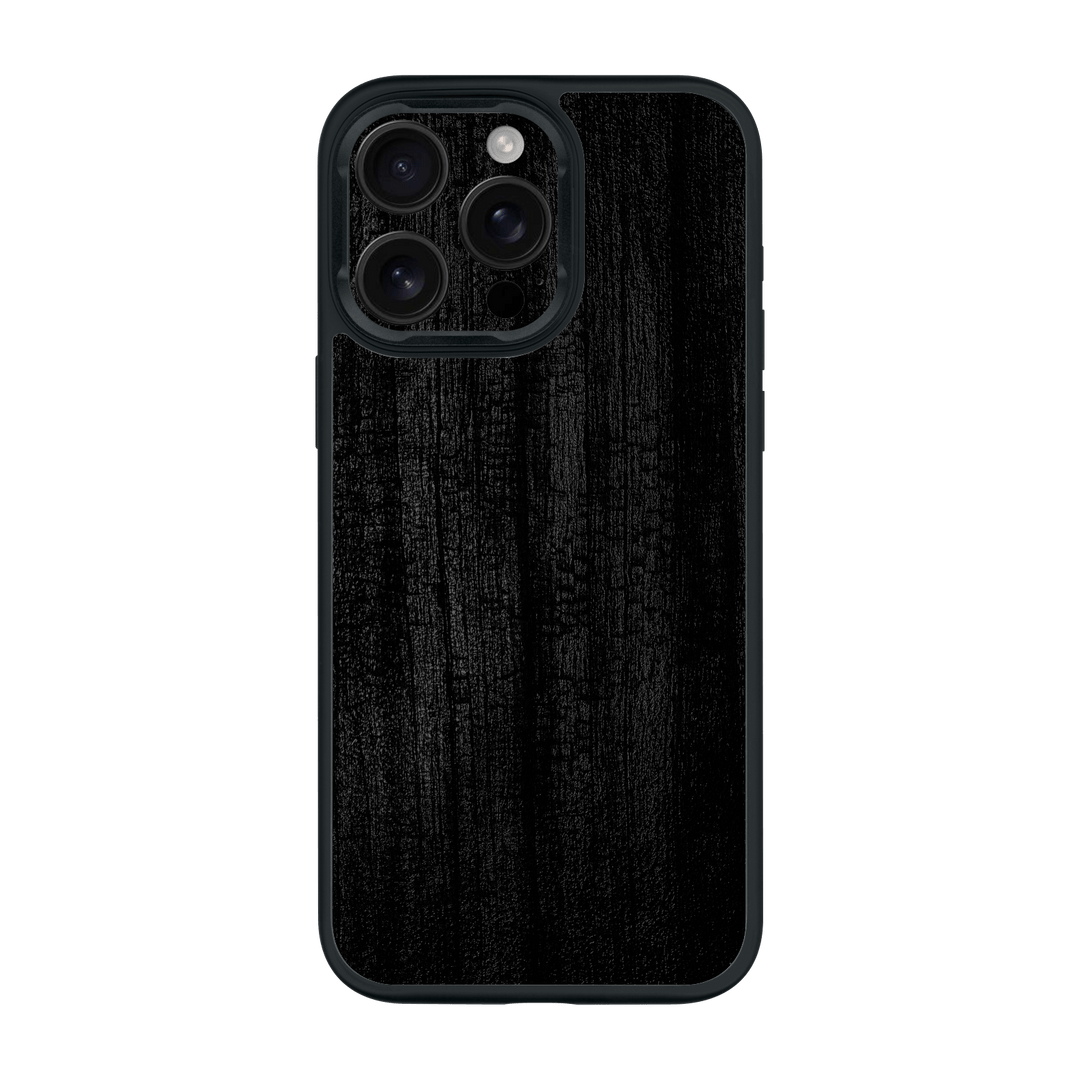 iPhone 15 Pro MAX Qcaze Luxuria Black Charcoal Black Dragon Coal Stone 3D Textured Case by QSKINZ | qskinz.com