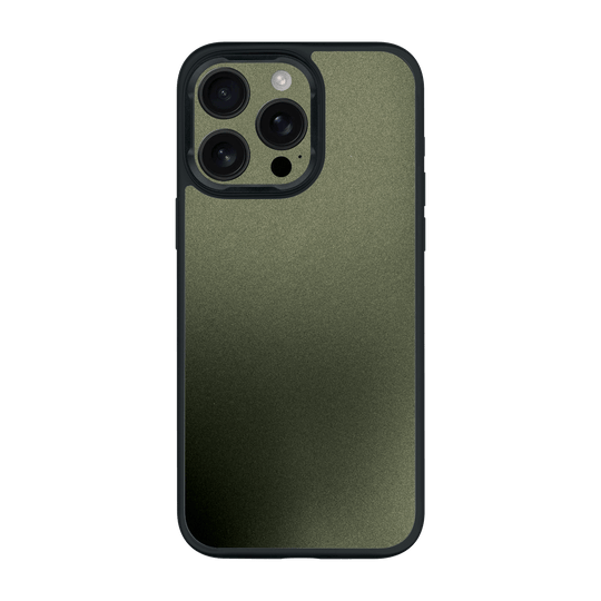 iPhone 15 Pro MAX Qcaze Military Green Metallic Case by QSKINZ | qskinz.com
