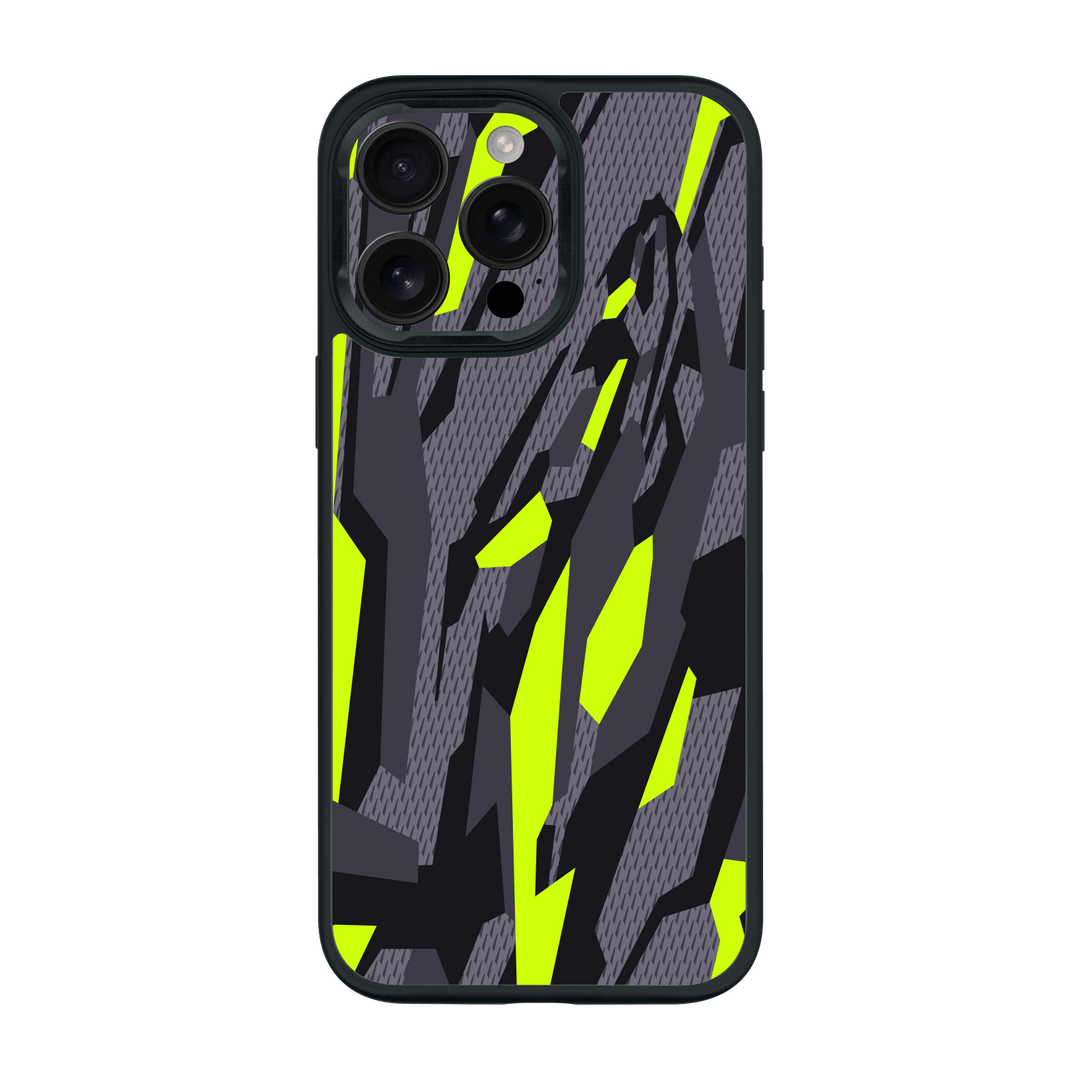iPhone 15 Pro MAX Qcaze Print Printed Custom SIGNATURE Abstract Green Camouflage Case by QSKINZ | qskinz.com