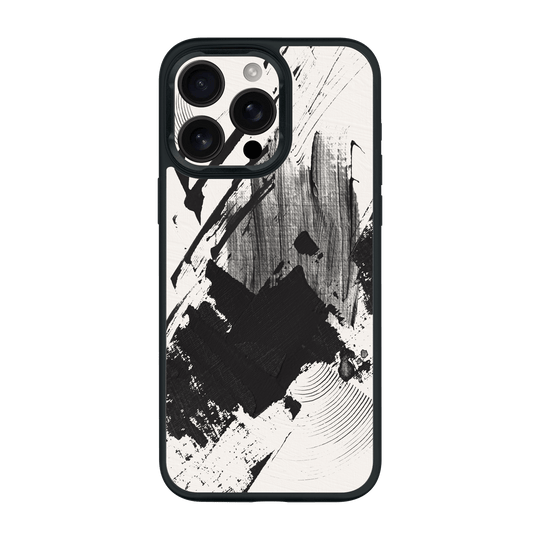 iPhone 15 Pro MAX Qcaze Print Printed Custom SIGNATURE Black and White Madness Case by QSKINZ | qskinz.com