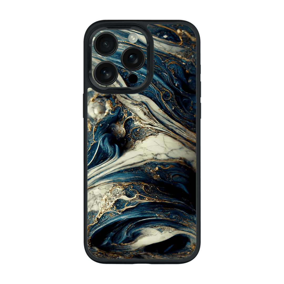 iPhone 15 Pro MAX Qcaze Printed Custom SIGNATURE Agate Geode Naia Ocean Blue Stone Case by QSKINZ | qskinz.com