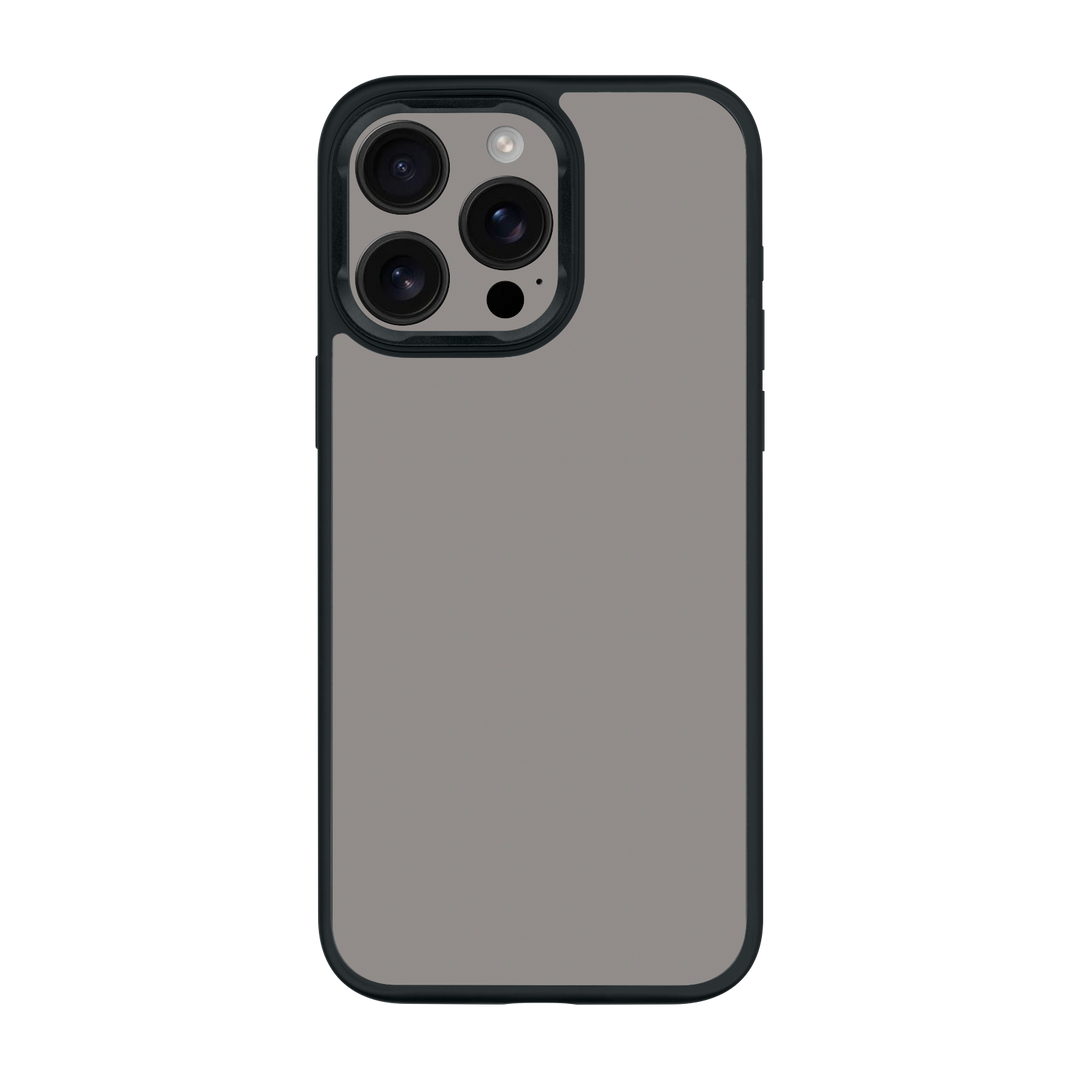 iPhone 15 Pro MAX Qcaze Soft-Touch Matte StealthMatte Lunar Light Grey Case by QSKINZ | qskinz.com