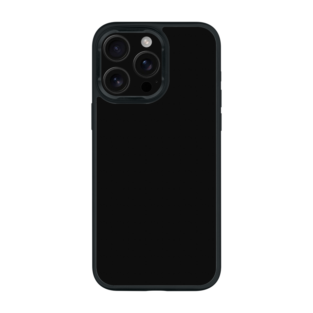 iPhone 15 Pro MAX Qcaze Soft-Touch Matte StealthMatte Phantom Black Case by QSKINZ | qskinz.com