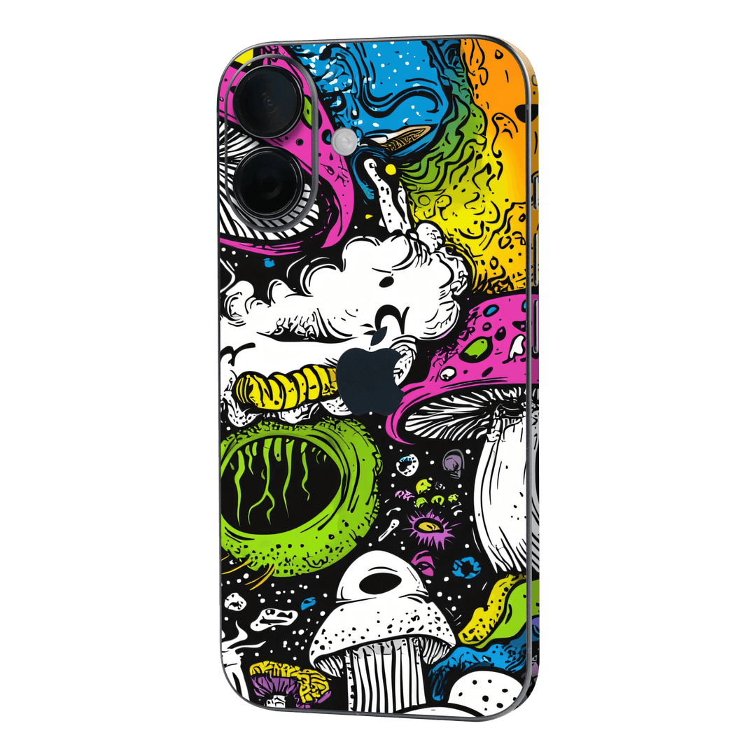 iPhone 16 Custom Printed SIGNATURE “Cartoon Bloom” Art Painting Skin Wrap Sticker Decal Cover Protector by QSKINZ | QSKINZ.COM
