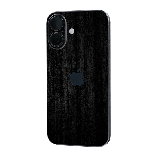 iPhone 16 Luxuria Black Charcoal Black Dragon Coal Stone 3D Textured Skin Wrap Sticker Decal Cover Protector by QSKINZ | qskinz.com