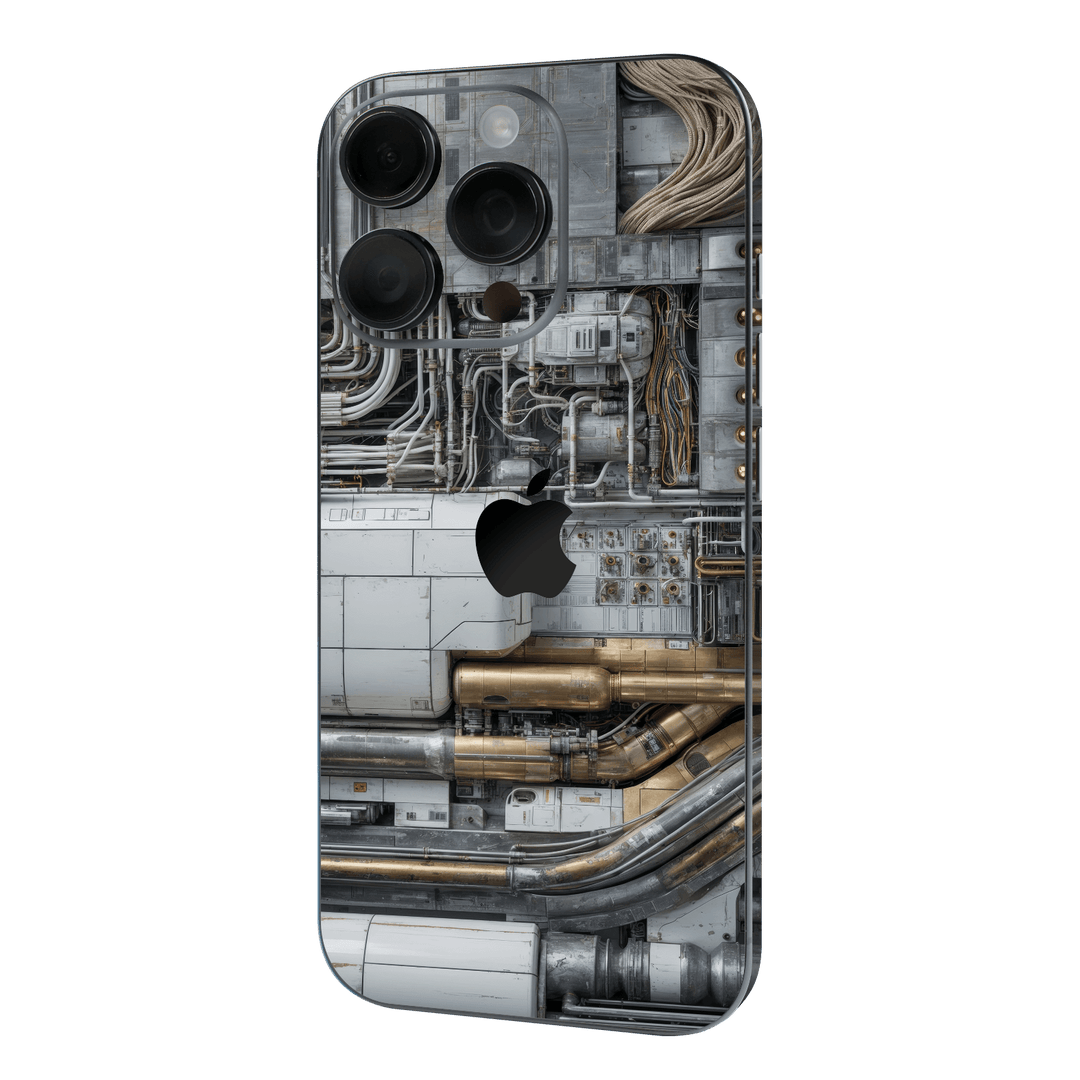 iPhone 16 PRO Custom Printed SIGNATURE “Industrial Metal Pipes” Skin Wrap Sticker Decal Cover Protector by QSKINZ | QSKINZ.COM