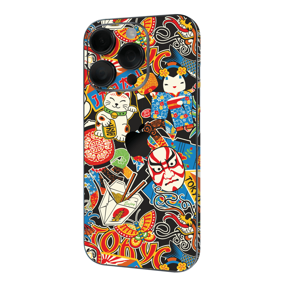 iPhone 16 PRO Custom Printed SIGNATURE “Manga Tokyo Maneki” Japanese Art Skin Wrap Sticker Decal Cover Protector by QSKINZ | QSKINZ.COM