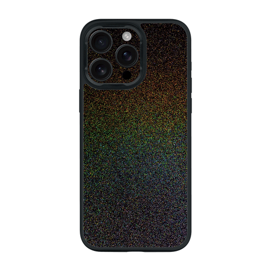 iPhone 16 PRO GALAXY Galactic Black Milky Way Rainbow Sparkling Metallic Gloss Finish Case by QSKINZ | qskinz.com