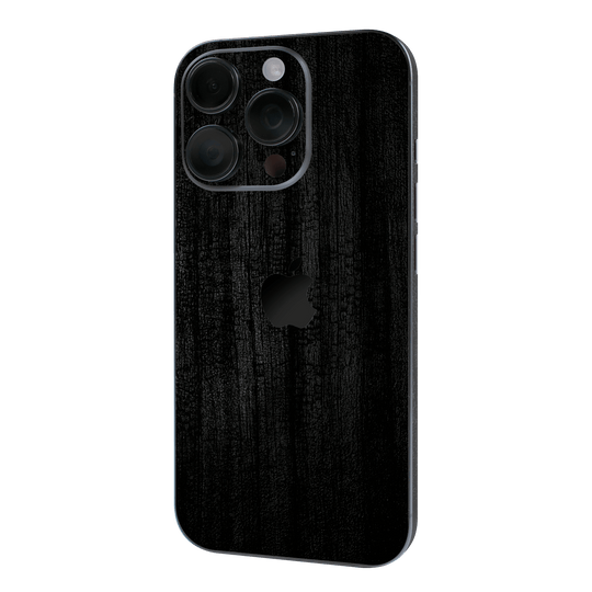 iPhone 16 PRO Luxuria Black Charcoal Black Dragon Coal Stone 3D Textured Skin Wrap Sticker Decal Cover Protector QSKINZ | qskinz.com