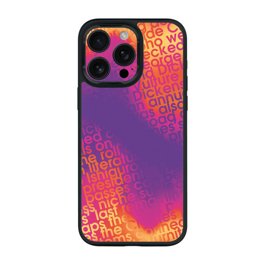 iPhone 16 PRO Print Printed Custom SIGNATURE Inferno Swirl Gradient Case by QSKINZ | QSKINZ.COM