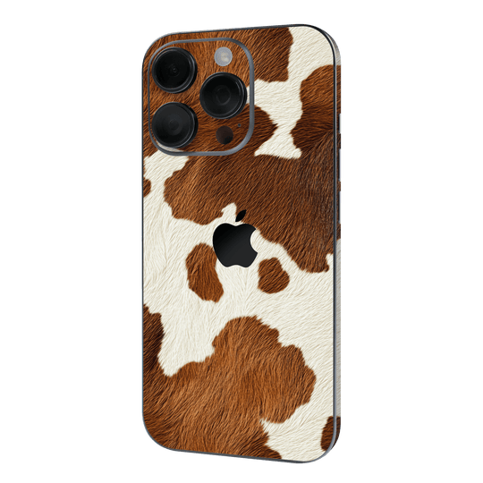 iPhone 16 PRO Print Printed Custom SIGNATURE MOO Cow Print Cowhide Skin Wrap Sticker Decal Cover Protector by QSKINZ | QSKINZ.COM