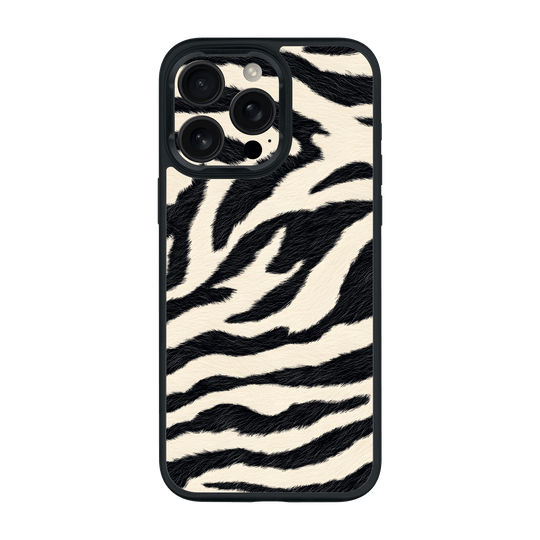 iPhone 16 PRO Print Printed Custom SIGNATURE Zebré Royale Zebra Print Case by QSKINZ | QSKINZ.COM