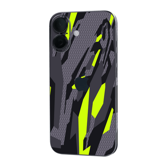 iPhone 16 Plus Print Printed Custom SIGNATURE Abstract Green Camouflage Skin Wrap Sticker Decal Cover Protector by QSKINZ | qskinz.com
