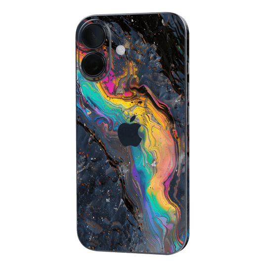 iPhone 16 Plus Print Printed Custom SIGNATURE Aurora Auroria Stone Marble Rainbow Skin Wrap Sticker Decal Cover Protector by QSKINZ | QSKINZ.COM
