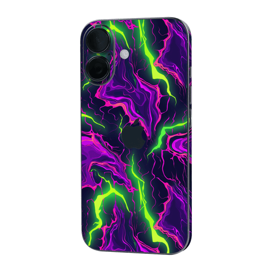 iPhone 16 Plus Print Printed Custom SIGNATURE Twisterra Twist Neon Purple Yellow Green Anime Skin Wrap Sticker Decal Cover Protector by QSKINZ | QSKINZ.COM